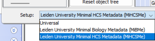 Metadata template selection